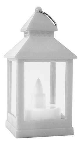 Mini Farol Vintage C/vela Led Parpadeante Decorativo A Pila