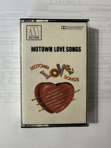 Fita Cassete K7_  Motown Love Songs  Usada