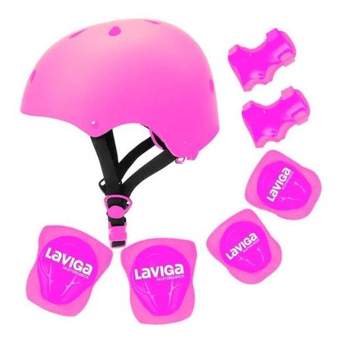 Kit Casco Protección Juvenil Rodilleras +muñequeras+ Coderas