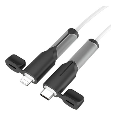 2 Funda Protectora De Cable De Silicona Tipo C Para iPhone Color Negro | MercadoLibre