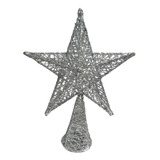 Puntal Estrella 15 Cm Plata #31124/ Arbol De Navidad  Sheshu