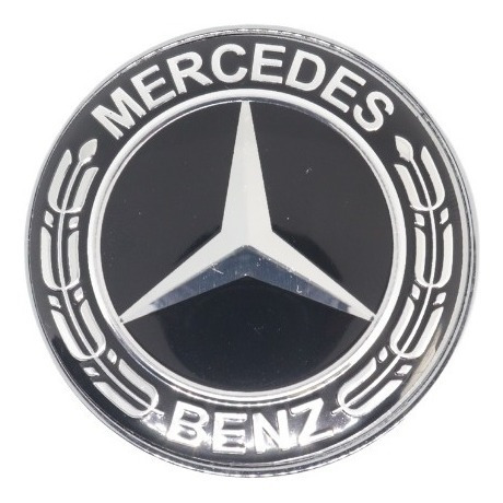 Emblema Mercedes Benz Clase C E Black Edition Capot Foto 3