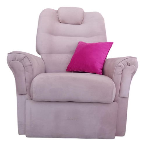 Sofá Poltrona Reclinable Soles Muebles Relax Pana Colores