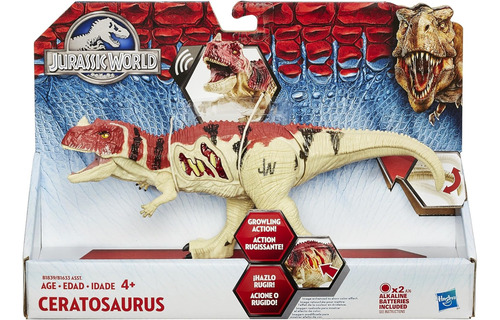 Jurassic World Ceratosaurus Ceratossauro 23cm Hasbro Luz Som