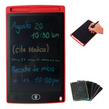 Tableta Escritura Dibujo Notas Pantalla Trazo Colores Rojo 