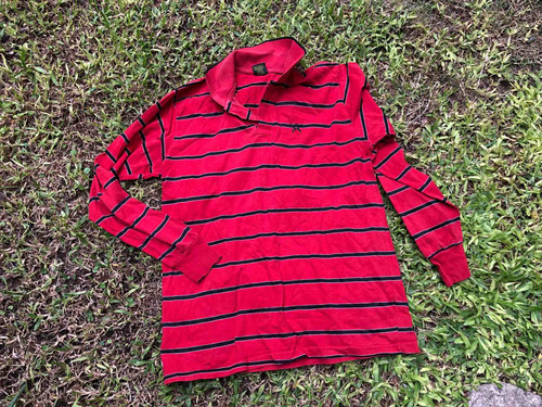 Camiseta Rayada De Hombre (nn) Roja Y Negra Talle 5