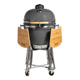 Parrilla Kamado Bbq Grill Kadu K23 Ahumador Ceramico Gris