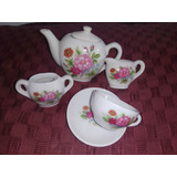 Set Tazas Miniatura Porcelana Japón Flores 