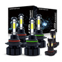 Kit De Faros Led H13 De 4 Lados, 6000 K, Blanco, Luces Bajas