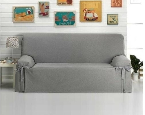 Funda De Sillón En Tela Tusor Cubre Todo El Sillón 1 Cuerpo