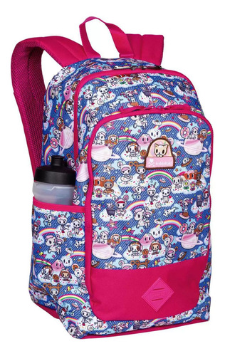 Mochila Escolar Juvenil Infantil Sestini Arco-íris Tokidoki