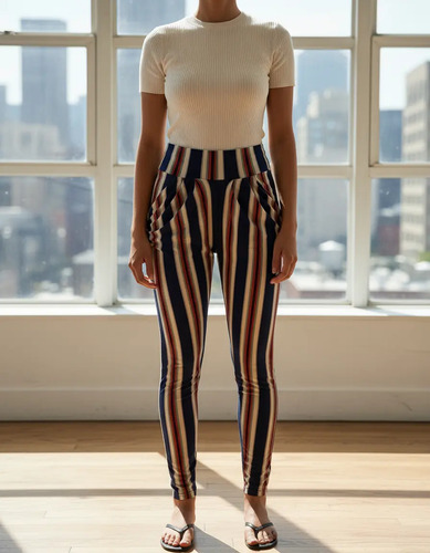 Pantalón Mujer Casual Primavera Ajustable Calor