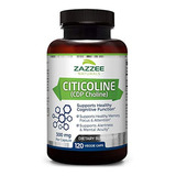 Zazzee Citicoline Cdp Choline 300 Mg, 120 Cápsulas Vegetales