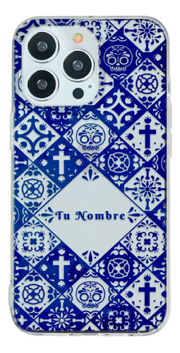 Funda Para iPhone Para Mujer Talavera Calaveras Con Nombre