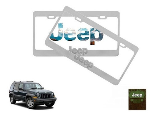 Par Porta Placas Jeep Liberty 2.4 2003 Original