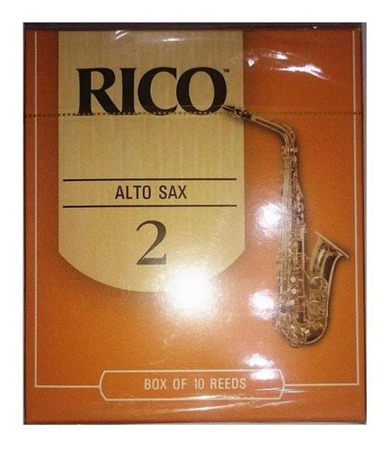 Pack 10 Cañas Saxo Alto 2 Rico Rja1020 / Open-toys 41 Ea