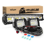 Juego De Barras De Luz Led De 20 Pulgadas, 420 W, Triple Fil