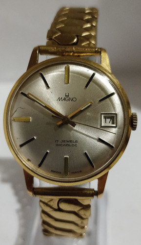 Fino Reloj Suizo Magno '60s No Mido 