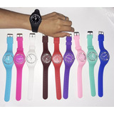 Reloj Unisex Redondo Malla Siliconada Deportivos