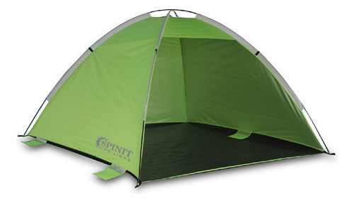 Carpa Playera Igloo Reforzada Spinit 2.10 X 2.10 Uv 30+ Playa Color Verde