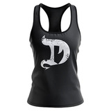 Camiseta Sin Manga Espalda Cruzada Dragon Pharma Gym Fitness