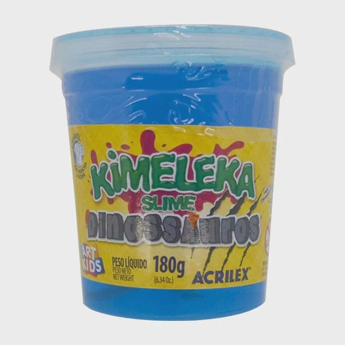 Kimeleka Slime Dinossauros Azul Art Kids 180g - Acrilex