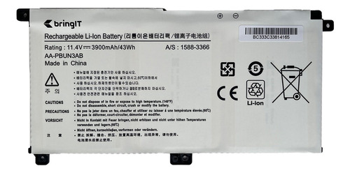 Bateria Para Noteboo Samsung 500r5m-x04 3900 Mah Branco