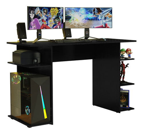 Escrivaninha Mesa Para Computador Gamer Preto 9424 Madesa