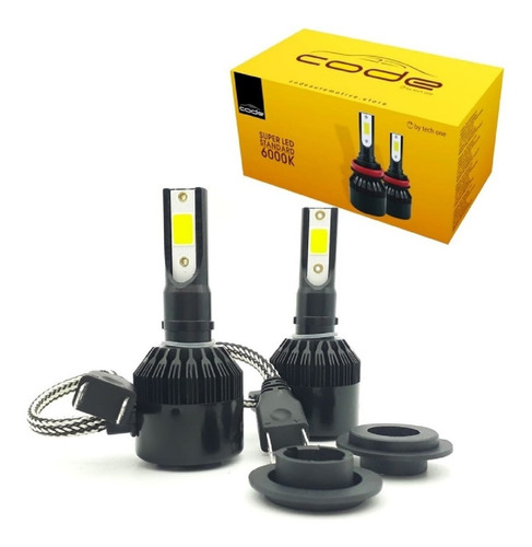 Kit Ultra Led Code H7 6000k 7800 Lumens Techone