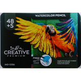 Indra. Creative. Colores Acuarelables 48+5 Y Waterbrush