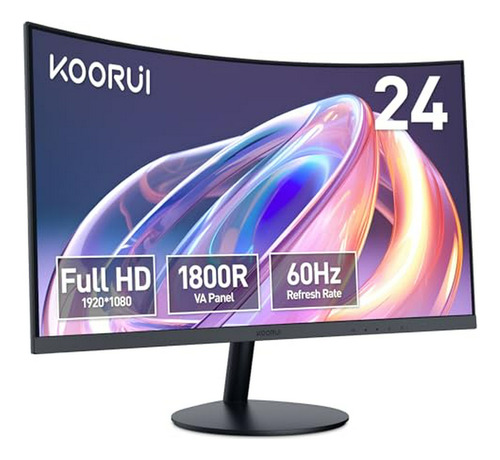 Monitor Gaming Curvo Koorui 24 , Full Hd 1080p, 60hz, Hdmi/v