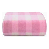 Cobertor Baby Microfibra Presente 90x110 Vichy Rosa Camesa