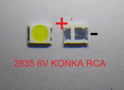 X 100 Un. Led Backlight Modelo 2835 6v Para Konka Rca Led13 