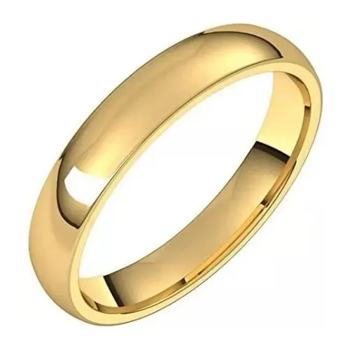 1 Anillo De Tungsteno Chapa Oro 18k Boda Matrimonio Clasico
