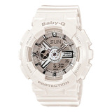 Ba-110-7a3dr - Ba-110-7a3dr Reloj Casio Baby-g Color Del Fondo Blanco Color De La Correa Blanco Color Del Bisel Blanco