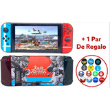 Funda Protector Case Acrílico Nintendo Switch 5 Modelo+ Grip