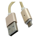 Cabo Carregador Magnético V8 Gold 1,5 Metro Usb A15801