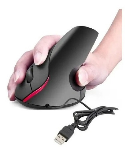 Mouse Vertical Cable Usb Ergonómico