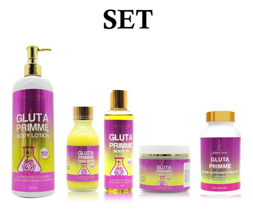 Set Blanqueador De Piel 5d Gluta Thailand Gluta Primme Con