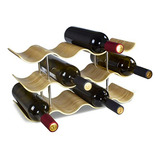 Organizador De Vino De Madera De 3 Niveles Para Encimera, 12