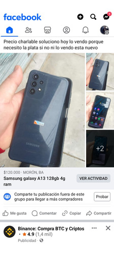 Celular Samsung Galaxy A13 128gb 4g. Ram