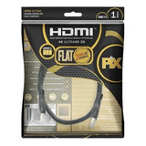 Cabo Hdmi Flat 2.0 Pix 19 Pinos 4k Ultrahd 3d Hdr 1 Metro