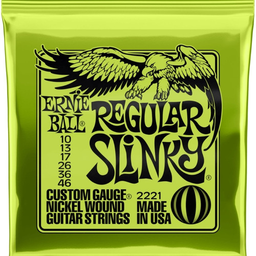 Cuerdas Guitarra Electrica Ernie Ball Regular Slinky 10-46