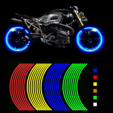 Tira Reflejante Cinta Moto Auto Bici Universal 16 Tiras Ultr