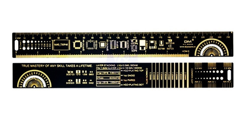 3 Unidades Regla Pcb 25cm Estudiante Electronica