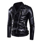 Chamarra Motociclista Biker Bomber Casual Slim Rompeviento