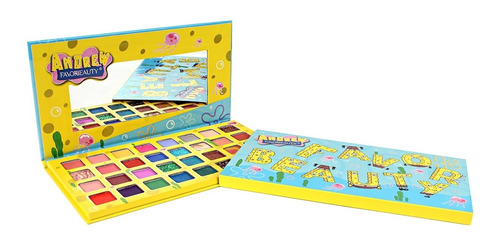 Paleta De Sombras Con 32 Colores Bob Esponja Profesional