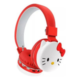 Audífono Bluetooth Niña Hello Kitty Diadema Musica Portatil