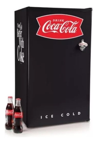 Refrigerador Mini Bar Nevera Coca-cola 90lts Color Negro 110v/220v