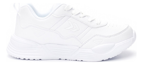 Zapatilla Colegial Blanca Stanford Niños Atomik Color Blanco Diseño De La Tela Liso Talle 33 Ar